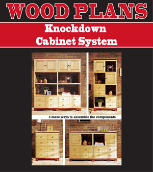 Knockdown Cabinet System Woodworking Plan